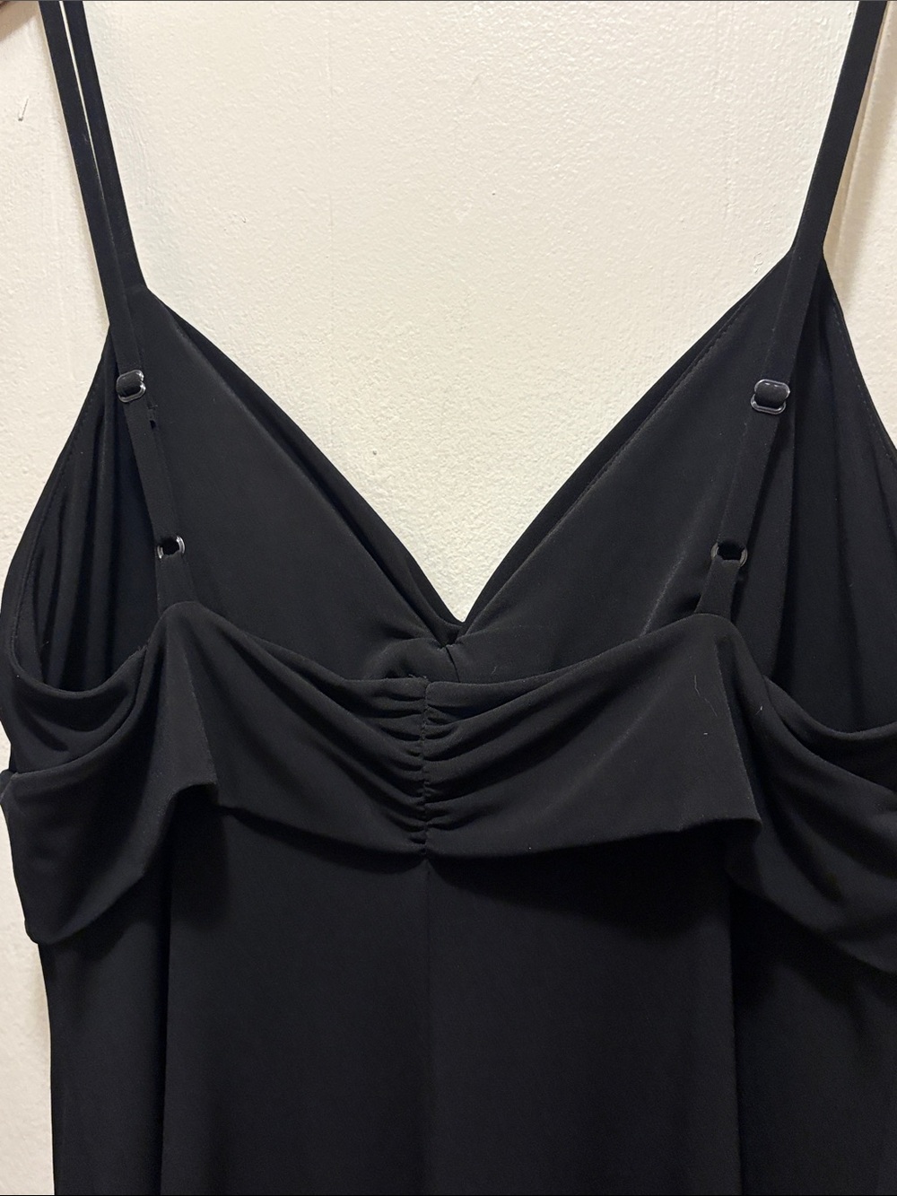 INC International Concepts Black Spaghetti Strap Midi Dress with Broach Detail - Picture 4 of 8